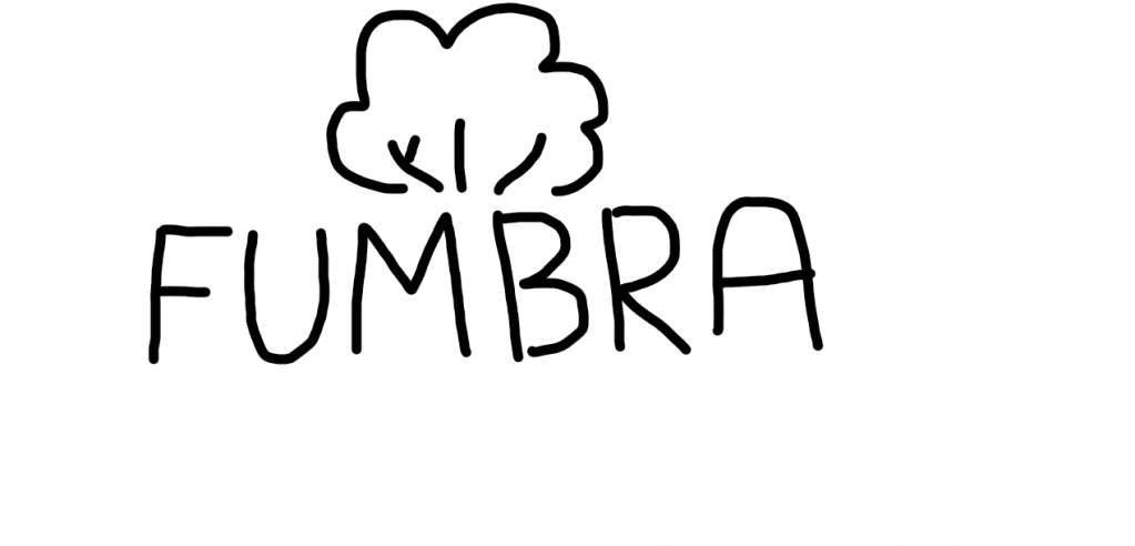 immagine che rappresenta la nostra storia, com'è nata Fumbra, il primissimo lettering storico di Fumbra alla sua nascita 